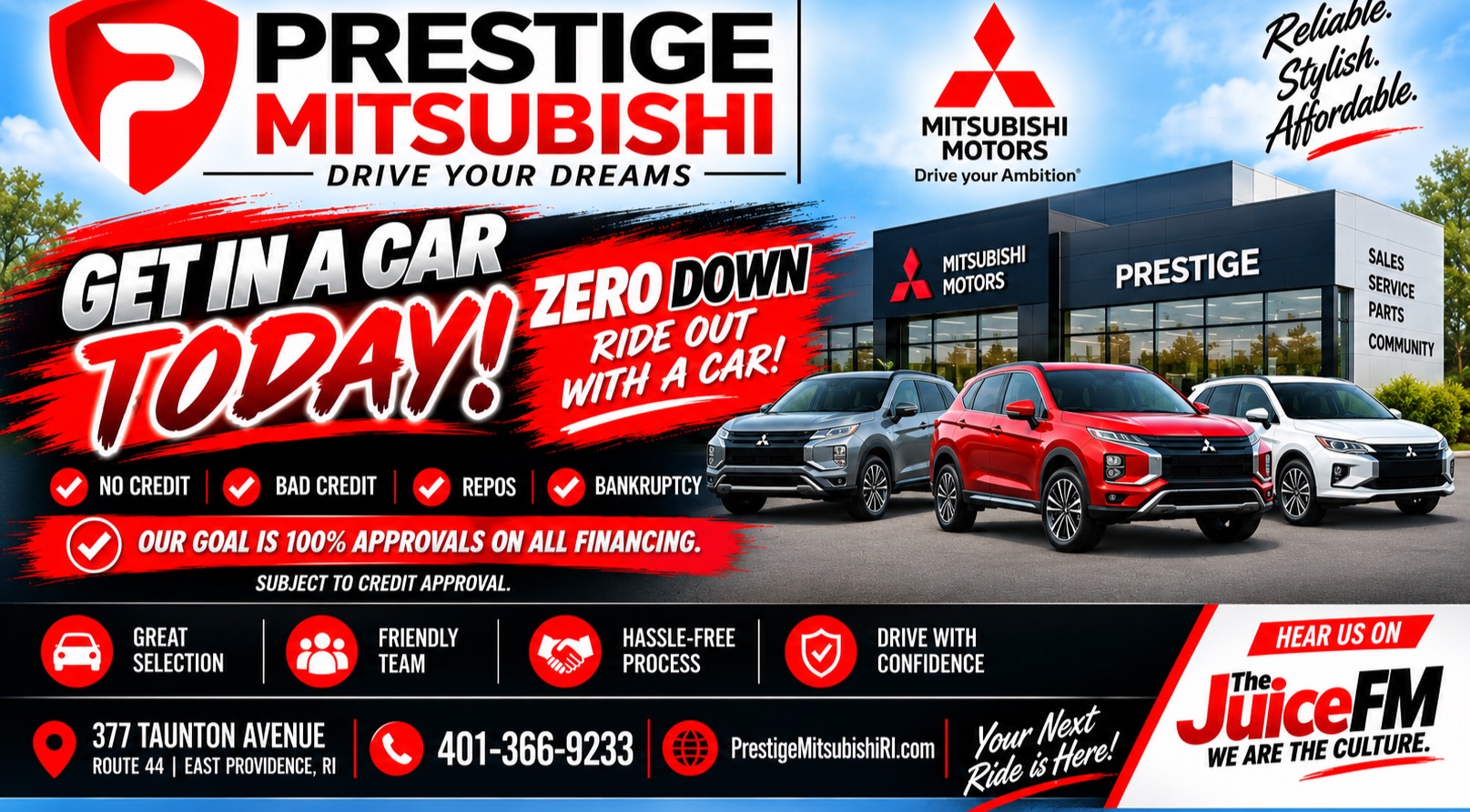 Prestige Mitsubishi - 100% percent Approval